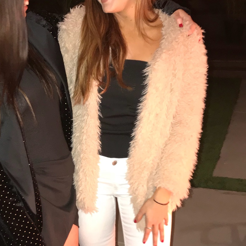 Honey Punch faux fur jacket